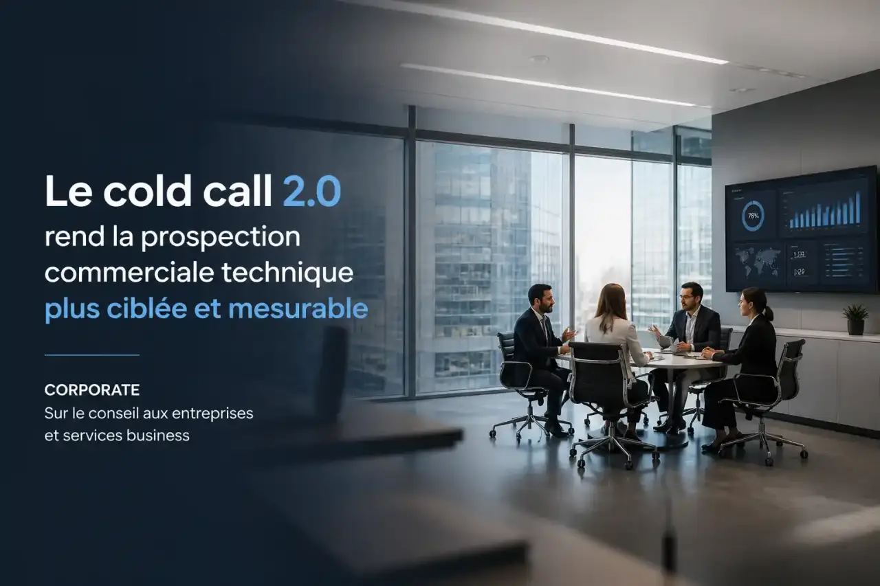 Le cold call 2.0 rend la prospection commerciale technique plus ciblée et mesurable